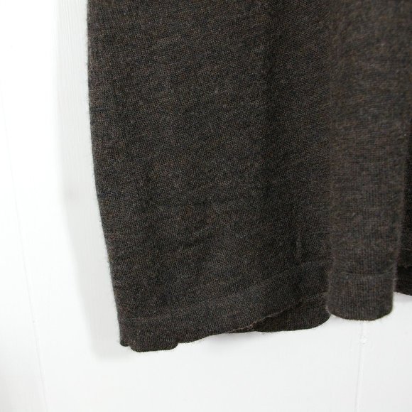 Ursula Conzen Polo Shirt Womens 2 Fitted Brown Cashmere Silk Lightweight Ladies - Picture 5 of 10